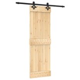 Cumpara ieftin Usa glisanta cu set de feronerie 70x210 cm, lemn masiv de pin
