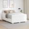 Cadru de pat Alb 140 x 200 cm Piele artificială