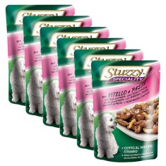 Stuzzy Speciality Dog - vi?el cu paste, 6 x 100 g foto