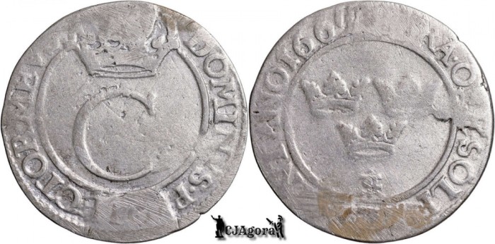 1669, 4 &Ouml;re - Carol al XI-lea - Regatul Suediei