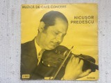 Nicusor predescu muzica de cafe concert disc vinyl lp muzica vioara romantic VG, Pop, electrecord