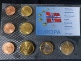 Set Euro - Probe - Norvegia 2004 , 8 monede, Europa