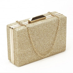 Geanta clutch auriu Eliza foto