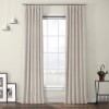 Draperie din catifea cu rejansa din bumbac tip fagure, Madison, 200x240 cm, densitate 700 g/ml, Sand Dollar, 1 buc