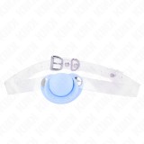 Kink Collar &amp; Gag-Gag &icirc;n Formă de Suzeta Albastru Deschis 5.5 X