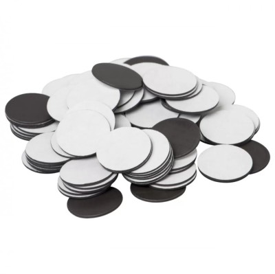 Set 100 buc Buline magnetice rotunde cu adeziv, Createur, 2.4cm foto