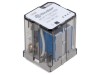 Releu electromagnetic de putere DPDT 60V DC FINDER pentru PCB, 1,3W, 120A, 400V AC