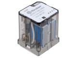Releu electromagnetic de putere DPDT 60V DC FINDER pentru PCB, 1,3W, 120A, 400V AC