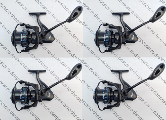 SET 4 Mulinete Feeder si Crap PRO FL MAGNUM Feeder MF6500 tambur Long Cast