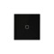 Intrerupator Smart RF, panou sticla securizata, 1 buton tactil iluminat, control telecomanda, negru