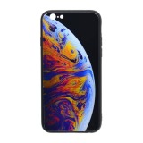 Husa silicon cu spate din sticla pentru iPhone XS MAX + Cablu de date cadou