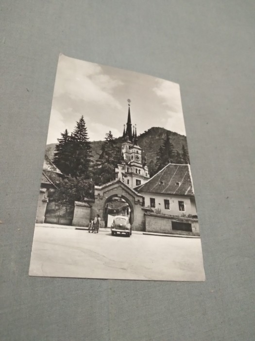 CARTE POSTALA MUNTII BRASOV BISERICA SF NICOLAE CIRCULATA