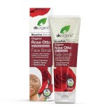 Exfoliant Facial Bio Trandafiri Dr.Organic 125ml, Toate Tipurile de Piele, Ingrediente Naturale