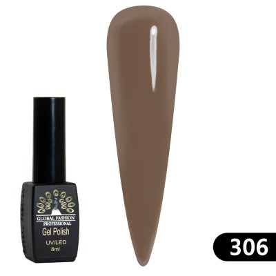 Oja semipermanenta Black Elite, Global Fashion 8 ml, 306 foto