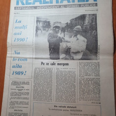 realitatea anul 1,nr. 1 din 5 ianuarie 1990-multe articole despre revolutie