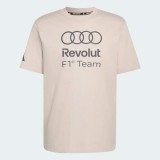 Audi F1 tricou de bărbați DNA Graphic beige F1 Team 2026 - M