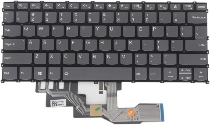 Tastatura Laptop, Lenovo, IdeaPad S540-13ARE Type 82DL, iluminata, gri, layout US