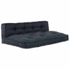 VidaXL Perna pentru canapea pe palet 2 pcs Antracit țesătură
