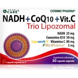 Cosmo Pharm Trio Lipozomal (NADH + Q10 + Vitamin C) capsule pentru susținerea metabolismului energetic 30 caps.