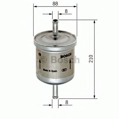 Filtru combustibil VOLVO S60 I (2000 - 2010) BOSCH 0 450 905 908
