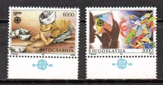 IUGOSLAVIA 1989, EUROPA CEPT, serie neuzata, MNH foto