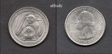 SUA 2020 Quarter, 25 Centi, National Park, Samoa, P