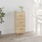 vidaXL Servantă, stejar sonoma, 34,5x34x90 cm, lemn compozit