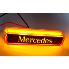 Lampa gabarit cu LOGO NEON Galben Mercedes 12-24 V