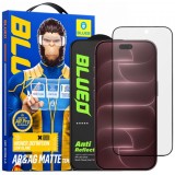 Folie de protectie Ecran Matte Blueo Anti Reflective HD pentru Apple iPhone 18 Pro Max, Sticla Securizata, Full Glue, Neagra