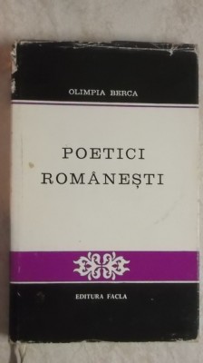 Olimpia Berca - Poetici romanesti, 1976 foto