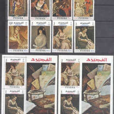 Fujeira 1968 Letter week, Paintings, set+perf.+imperf. sheets, MNH S.401