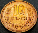 Cumpara ieftin Moneda exotica 10 YENI - JAPONIA, anul 1987 Shōwa *cod 675 F = UNC, Asia