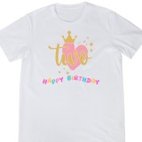 Tricou Copii, 2 ani, La multi ani, desen multicolor, mesaj amuzant, aniversare