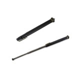 Baston telescopic automat profesional din otel, deschidere pe buton, 64 cm, 3 sectiuni, husa, cutie, maner cauciuc