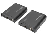 &Icirc;ntrerupător KVM Negru Cat 5e/6