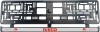 Set 2 bucati, suport numar inmatriculare IVECO IV, Autohelix MSA