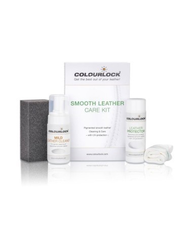 Set curățare și protecție piele, 125ml/150 ml Colourlock Smooth Leather Care Kit cu Leather Protector
