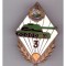 Insigna Tanchist cls. III RSR, mici defecte la email, fara piulita