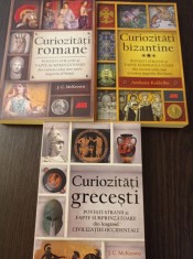 Curiozitati romane +Curiozitati bizantine +Curiozitati grecesti (set 3 carti) foto