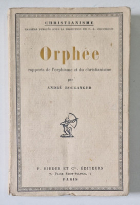 ORPHEE de ANDRE BOULANGER , 1925 foto
