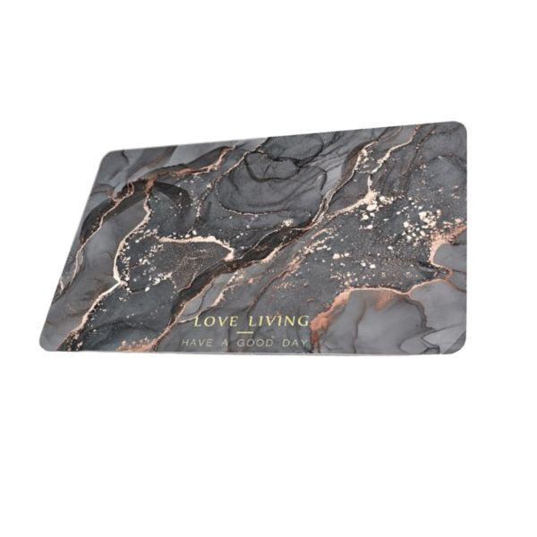 Covoras pentru baie Love Living ultra absorbant, anti-alunecare, material