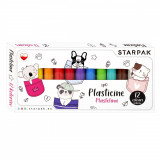 Set plastilina Starpak, Minisy, 12 culori