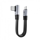 Cablu USB4 type C flat 8K60Hz 240W drept/unghi T-T 0.13m Negru, ku4fa4