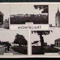 CP CARTE POSTALA NECIRCULATA Belgia Montbliart ALB - NEGRU interbelica **