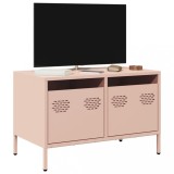 VidaXL Dulap TV, roz, 68x39x43,5 cm, oțel laminat la rece