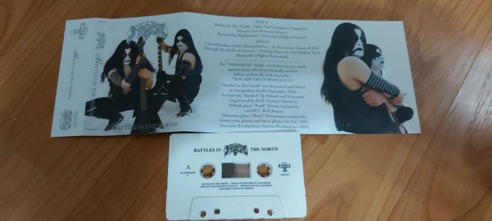 IMMORTAL - BATTLES IN THE NORTH caseta audio originala OSMOSE REC 2020