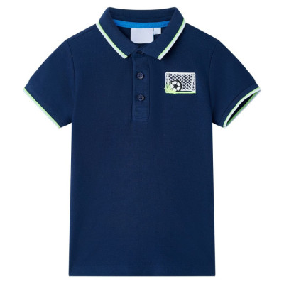 Tricou polo pentru copii, bleumarin, 104 GartenMobel Dekor foto