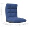 Scaun de podea pliabil, albastru, material textil - 10
