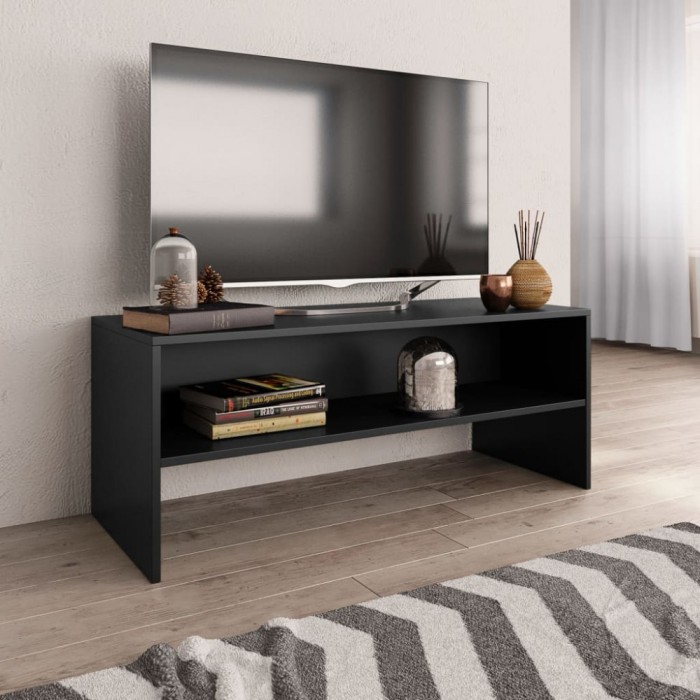 vidaXL Dulap TV, negru, 100x40x40 cm, lemn prelucrat 800046