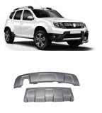 Cumpara ieftin Scut protectie ornament compatibil Dacia Duster I (2010-2017) Argintiu texturat